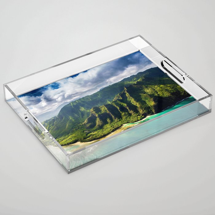 Island of Kauai, Hawaiian Islands Acrylic Tray Gallery Image 1