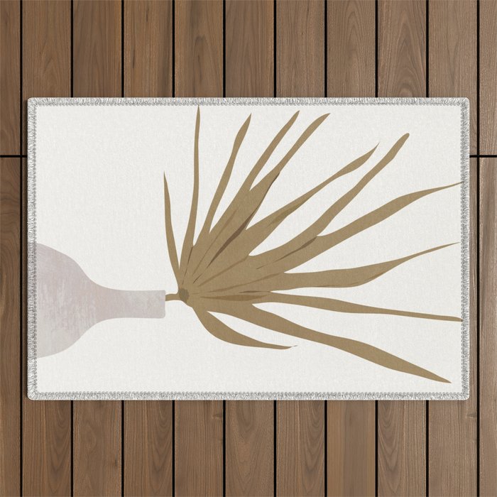 minimal plant 5 Outdoor Rug Gallery Image 1
