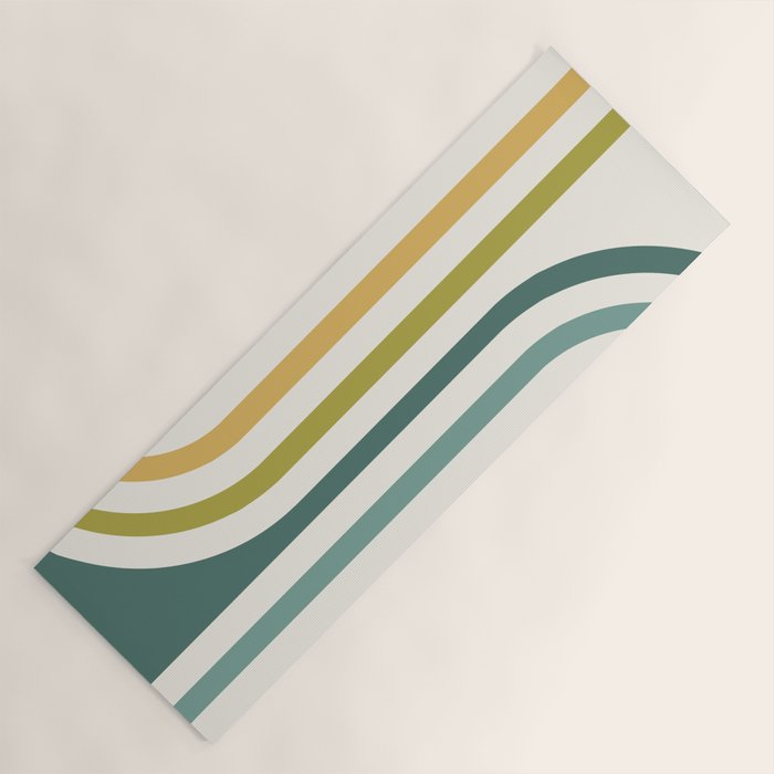 Bold Curvature Stripes XIV Yoga Mat Gallery Image 1