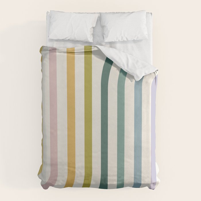 Bold Curvature Stripes XIV Duvet Cover Gallery Image 6