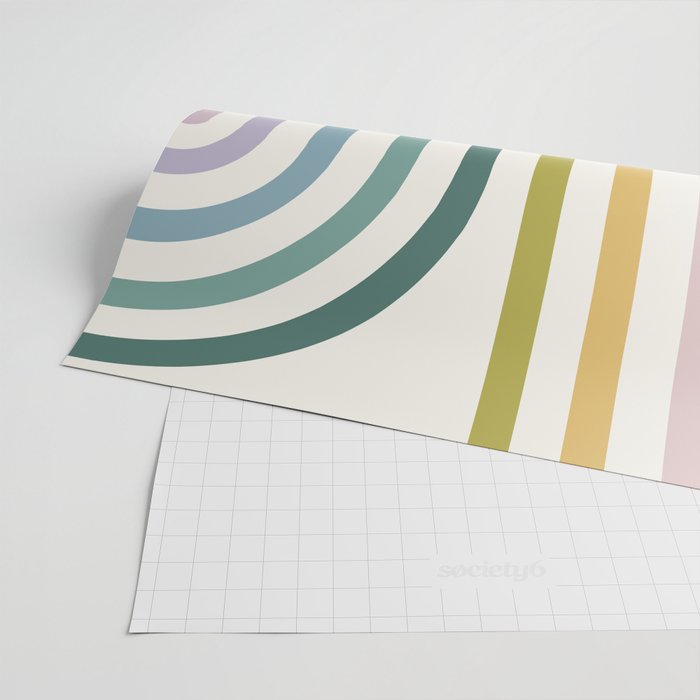 Bold Curvature Stripes XIV Wrapping Paper Gallery Image 2