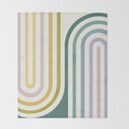 Bold Curvature Stripes XIV Throw Blanket Gallery Image 2