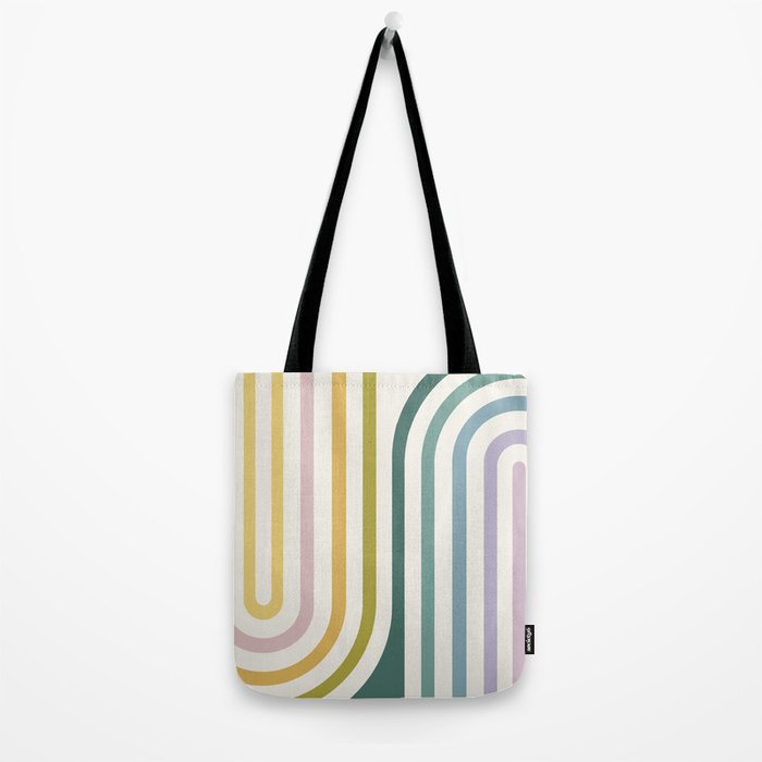 Bold Curvature Stripes XIV Tote Bag Gallery Image 2