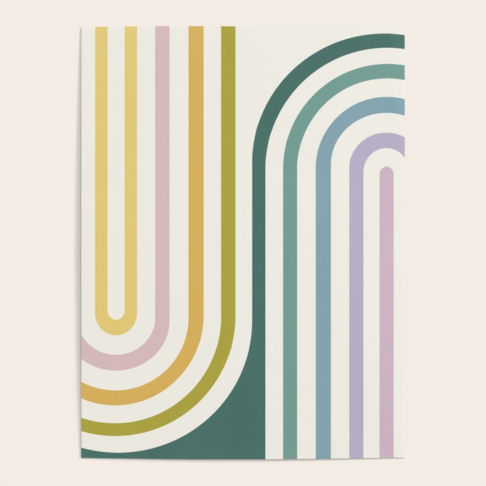 Bold Curvature Stripes XIV Poster Gallery Image 4