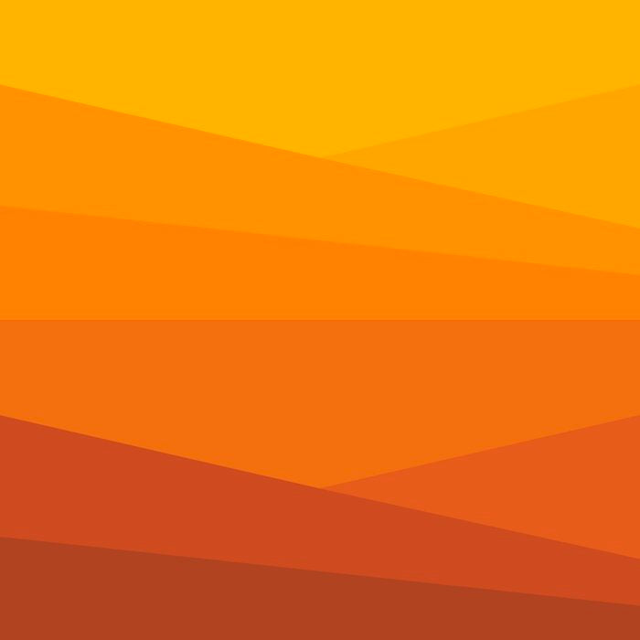 Geometric Triangles XI Retro Orange Coffee Mug Gallery Image 2