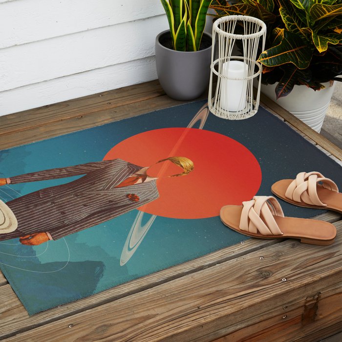 I met You at strange times Outdoor Rug Gallery Image 2