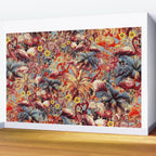 Flamingos and Floral Pattern Wall Mural Gallery Image 2