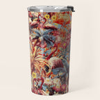Flamingos and Floral Pattern Travel Mug Gallery Image 2