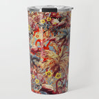 Flamingos and Floral Pattern Travel Mug Gallery Image 1
