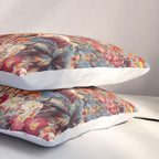 Flamingos and Floral Pattern Pillow Sham Gallery Image 3