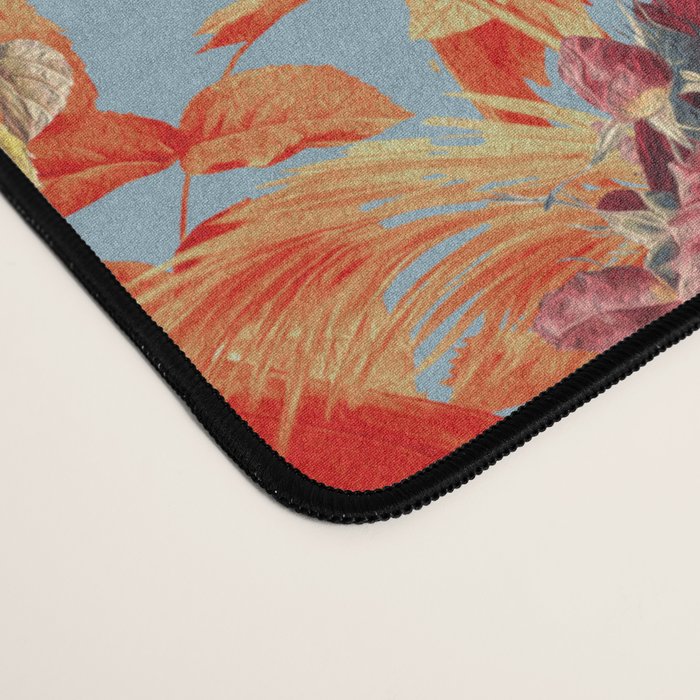 Flamingos and Floral Pattern Desk Mat Gallery Image 4