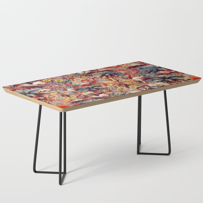 Flamingos and Floral Pattern Coffee Table Gallery Image 1