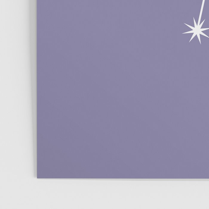 Cancer Zodiac Star Constellation Line Art Lavender Purple Poster Gallery Image 3