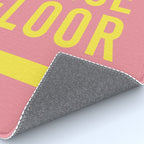 To The Dance Floor Left Arrow (Pink Yellow) Rug Gallery Image 4