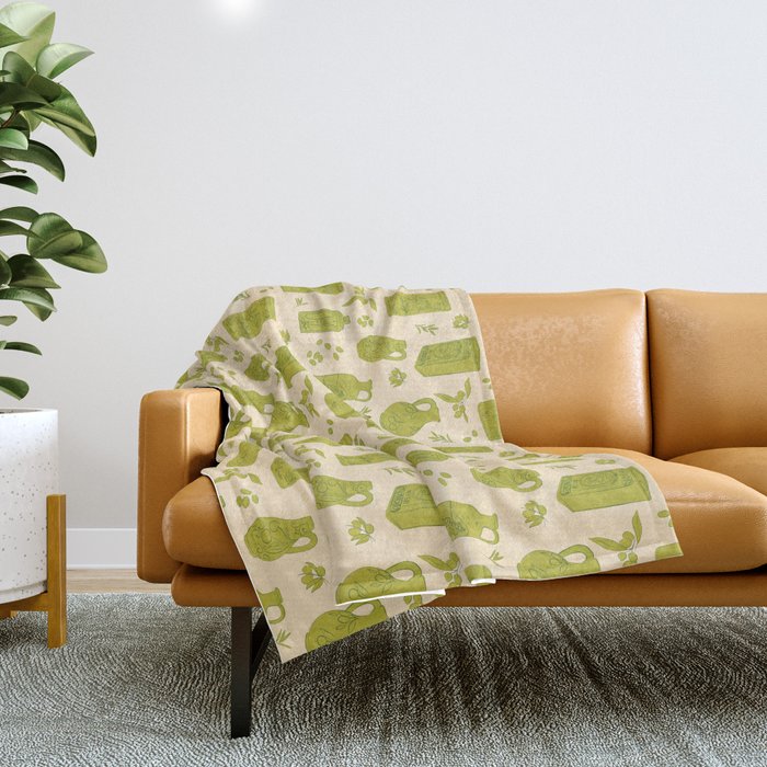 Olives Throw Blanket Gallery Image 1