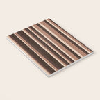 Classic Stripes XLIX - Mocha Coffee Notebook Gallery Image 3
