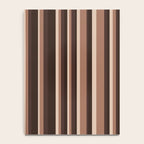 Classic Stripes XLIX - Mocha Coffee Notebook Gallery Image 4