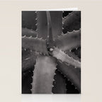 Serrated - Modern Black and White Botanical Stationery Card Gallery Image 2