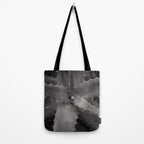 Serrated - Modern Black and White Botanical Tote Bag Gallery Image 2