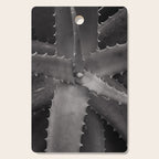 Serrated - Modern Black and White Botanical Cutting Board Gallery Image 1