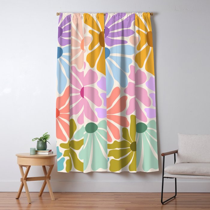 Colors of Joy - Groovy Flowers Window Curtain Gallery Image 5