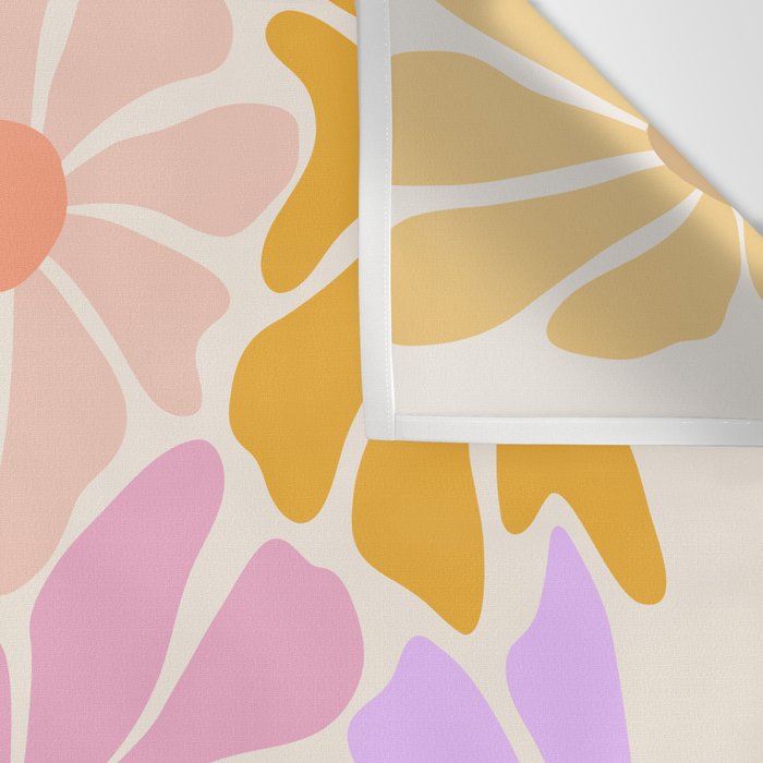 Colors of Joy - Groovy Flowers Wall Tapestry Gallery Image 3