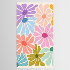 Colors of Joy - Groovy Flowers Tablecloth Gallery Image 2