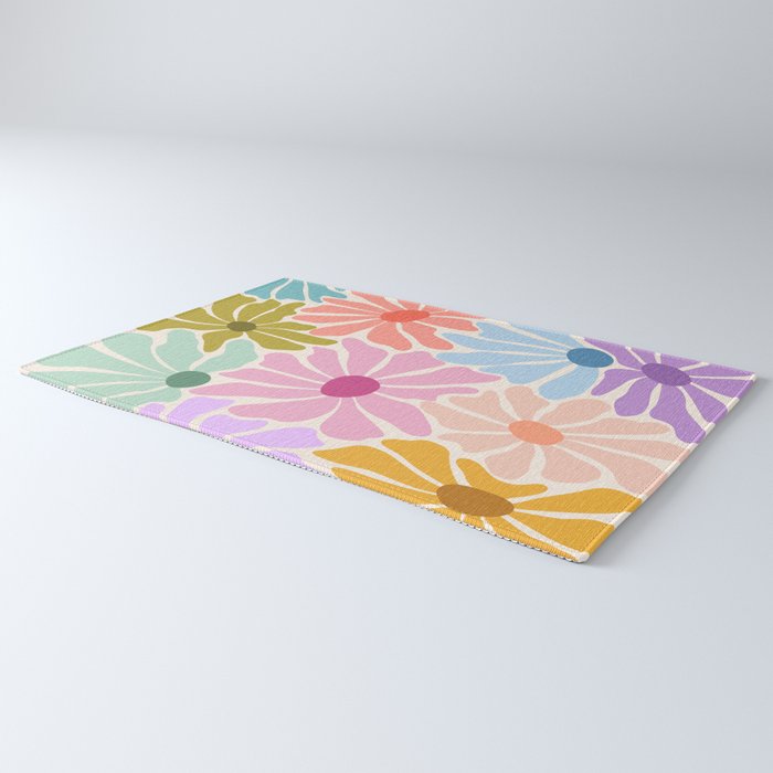 Colors of Joy - Groovy Flowers Rug Gallery Image 3