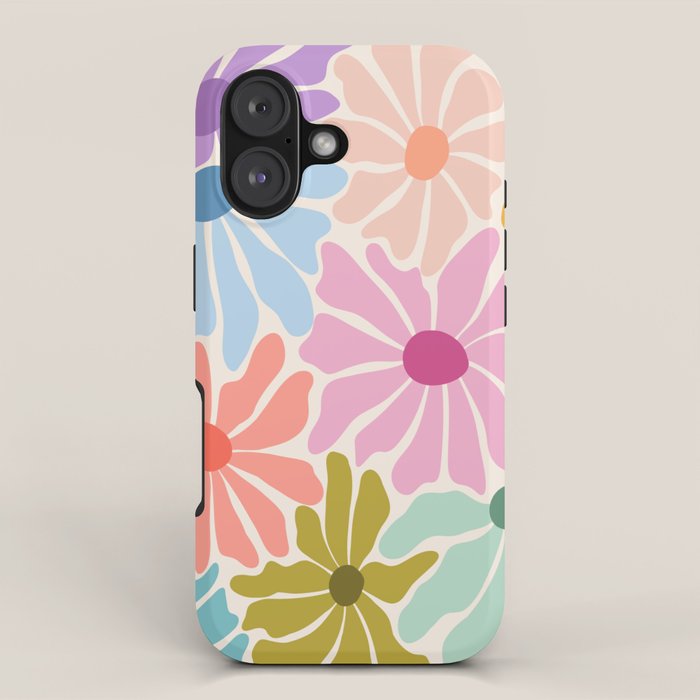 Colors of Joy - Groovy Flowers iPhone Case Gallery Image 1