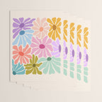 Colors of Joy - Groovy Flowers Wrapping Paper Gallery Image 3