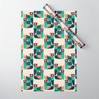Two birds dancing Wrapping Paper Gallery Image 1