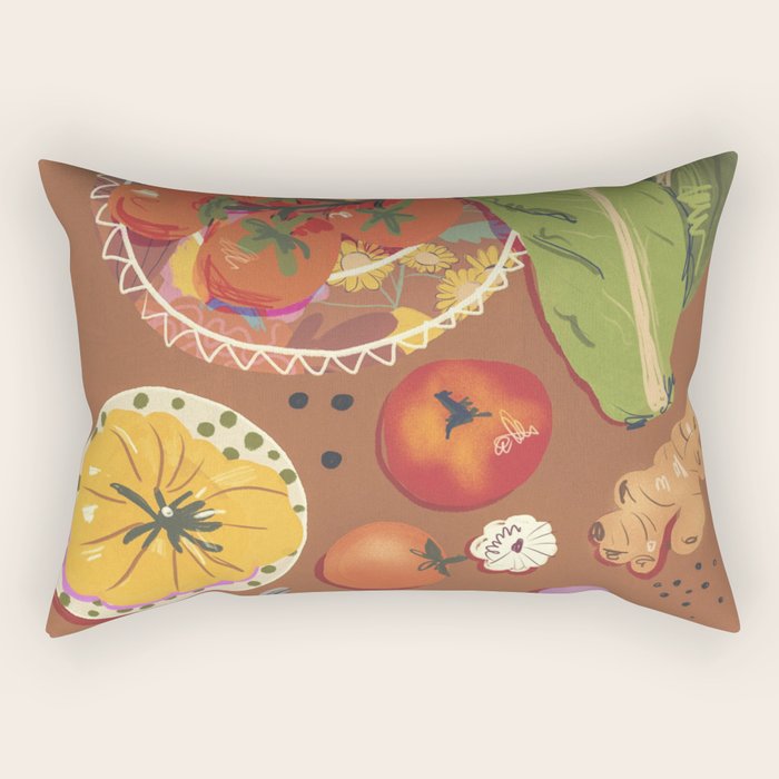 Vegetables Rectangular Pillow Gallery Image 1