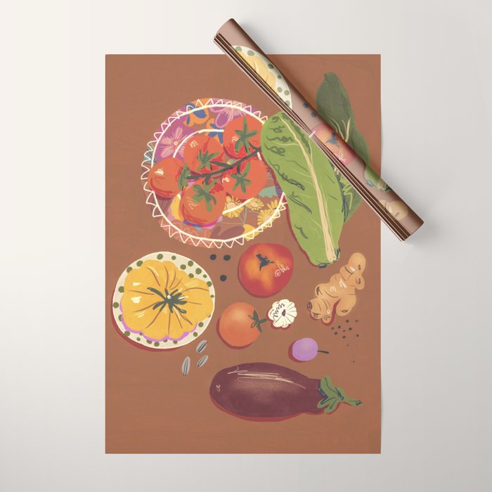 Vegetables Wrapping Paper Gallery Image 1