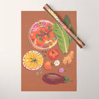 Vegetables Wrapping Paper Gallery Image 1