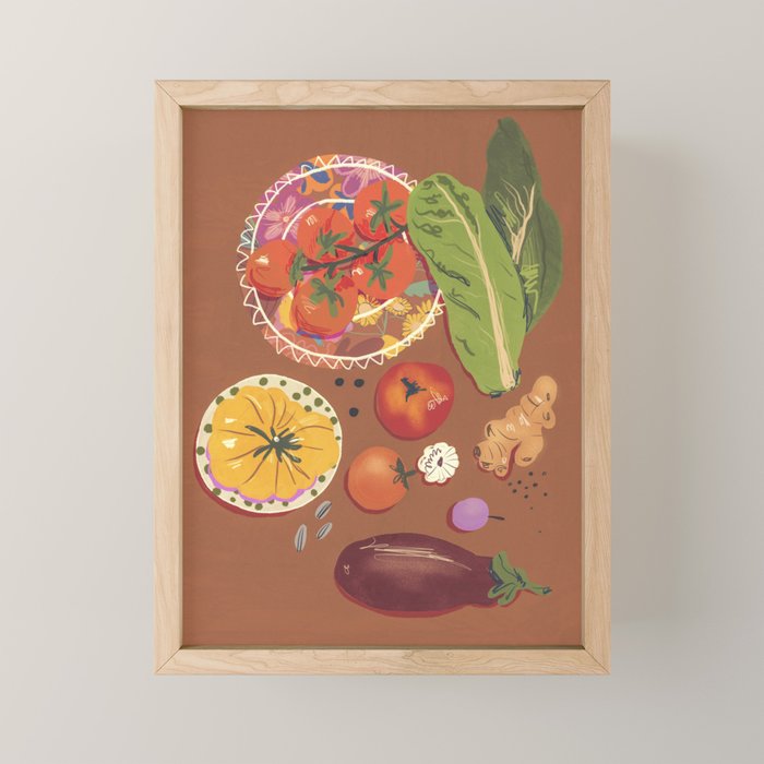 Vegetables Mini Art Print Gallery Image 1