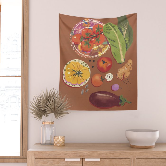 Vegetables Wall Tapestry Gallery Image 2