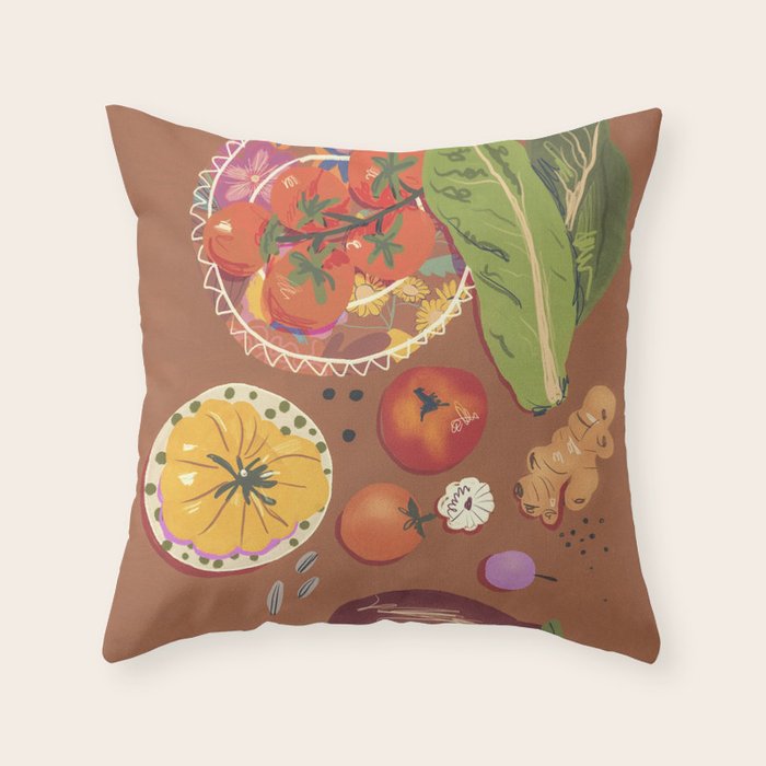 Vegetables Throw Pillow Gallery Image 6