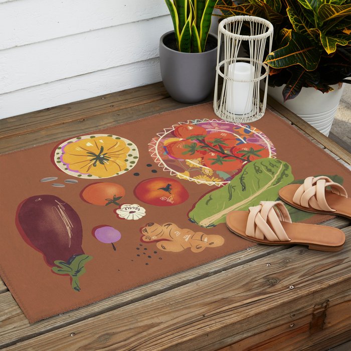 Vegetables Outdoor Rug Gallery Image 2