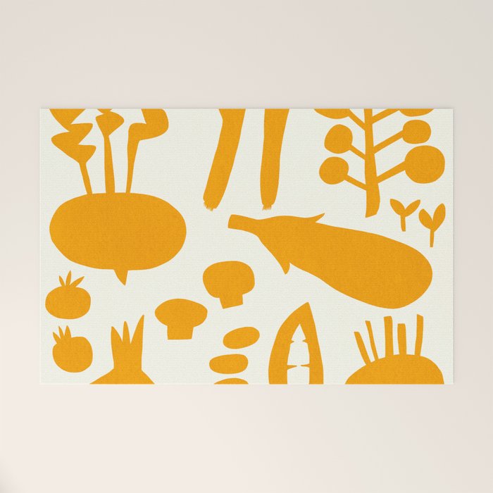 fresh fresh vegetable-orange Welcome Mat Gallery Image 1