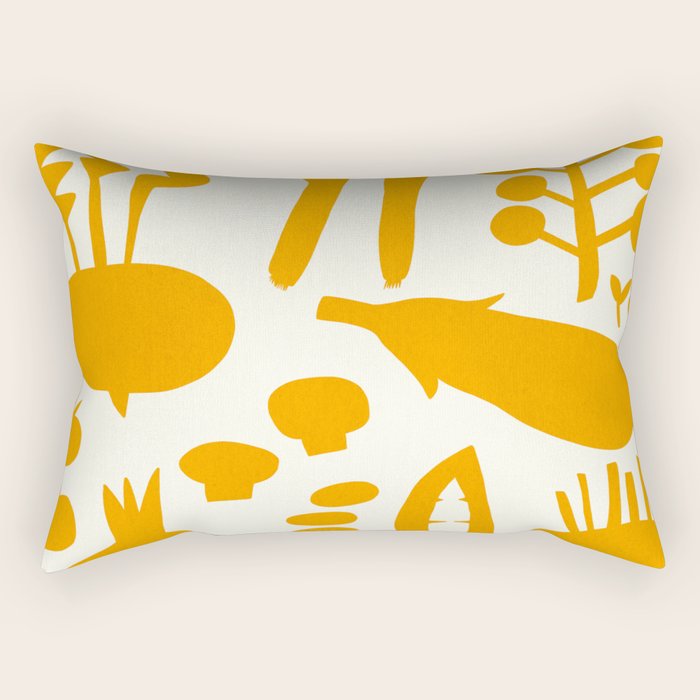 fresh fresh vegetable-orange Rectangular Pillow Gallery Image 2
