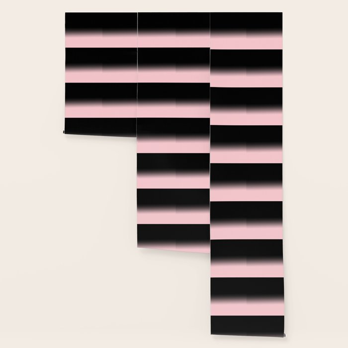 Modern abstract elegant black blush pink gradient pattern Wallpaper Gallery Image 3