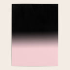 Modern abstract elegant black blush pink gradient pattern Poster Gallery Image 4