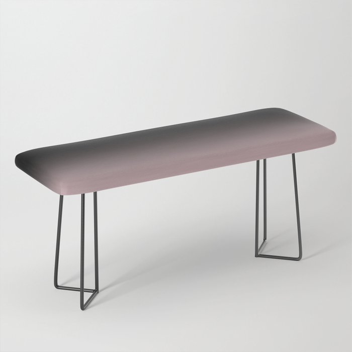 Modern abstract elegant black blush pink gradient pattern Bench Gallery Image 1