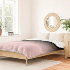 Modern abstract elegant black blush pink gradient pattern Duvet Cover Gallery Image 2