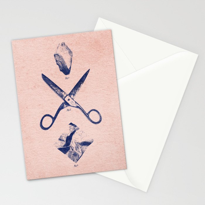 PLAY / Rock Scissors Paper Stationery Card Gallery Image 2