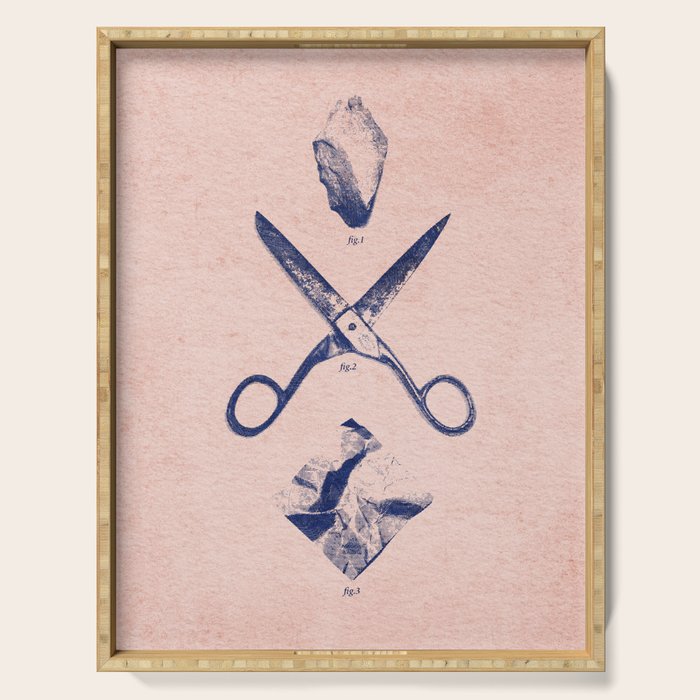 PLAY / Rock Scissors Paper Serving Tray Gallery Image 1