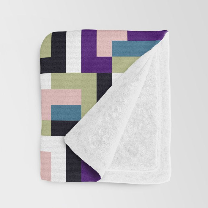 Boho M Tetris PTT Throw Blanket Gallery Image 3