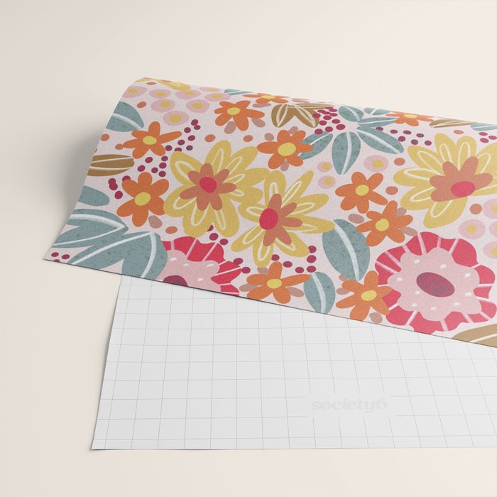 Alicia Pink Pattern Wrapping Paper Gallery Image 2