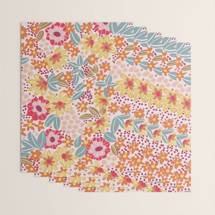 Alicia Pink Pattern Wrapping Paper Gallery Image 3