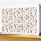 Spring Garden Flower Collection - White Wall Mural Gallery Image 2